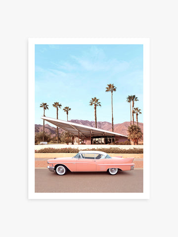 Palm Springs Car California art print